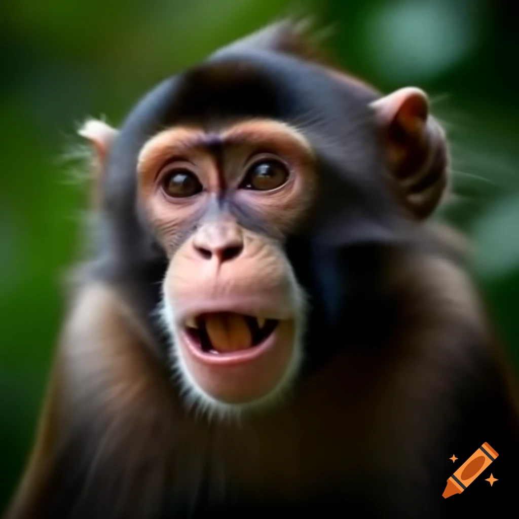 Scary-looking monkey