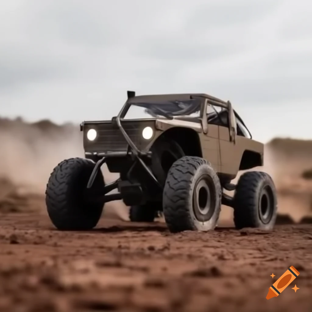 RC crawler inspired by classic Hot Rods with aluminum or carbon chassis