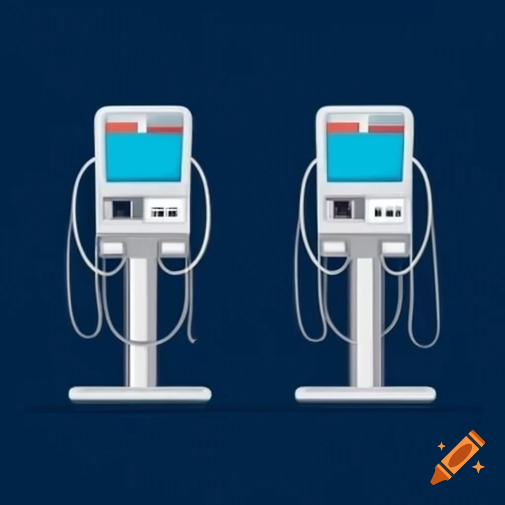 Medical terminal for blood pressure measurement resembling a parking ticket machine