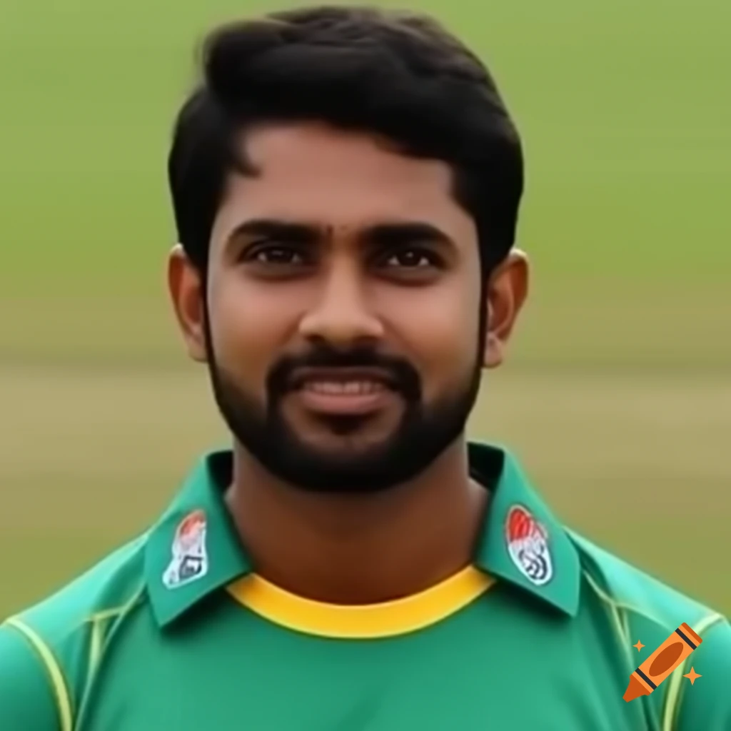Cricketer in action on the field