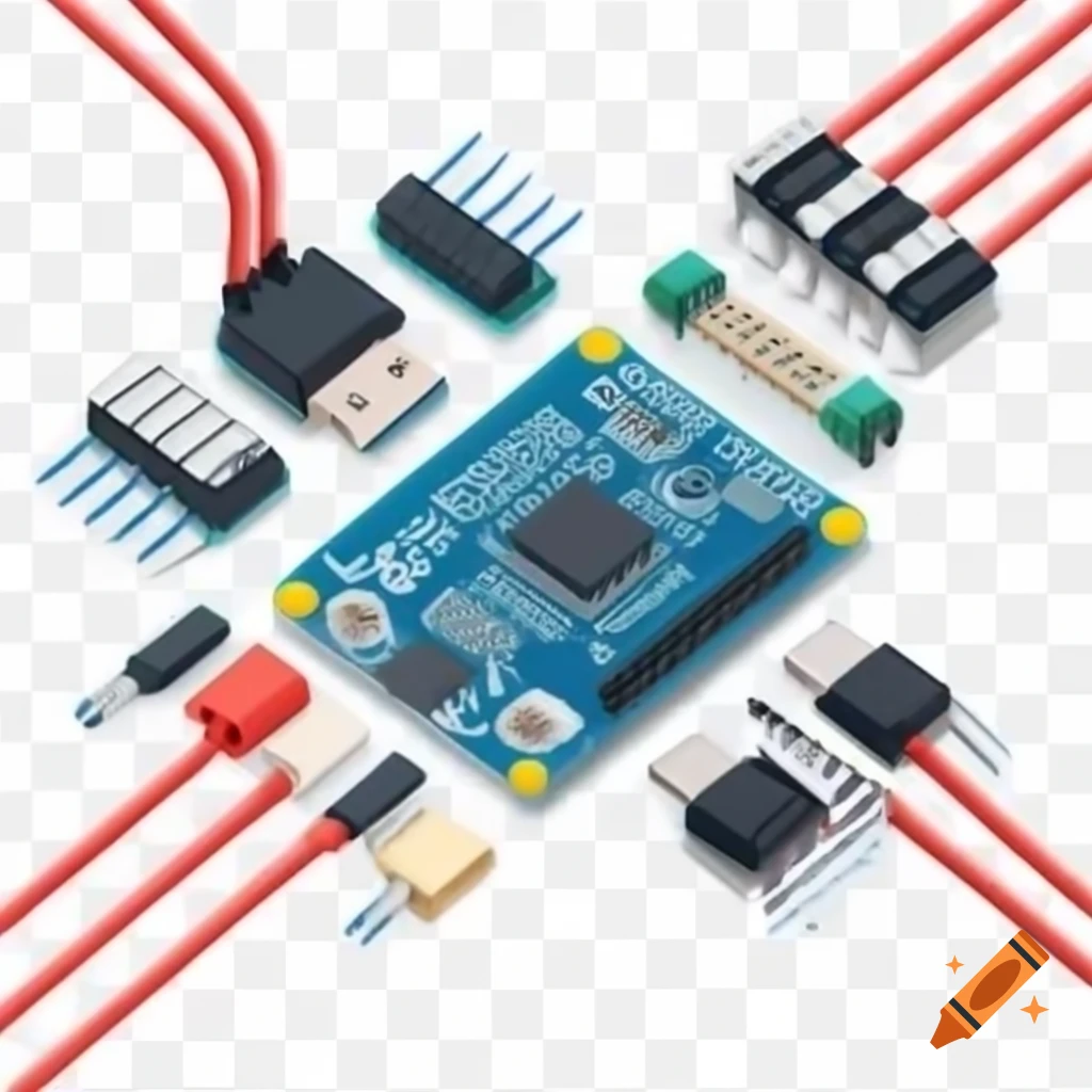 ESP8266 development board with USB-C interface on PCB breadboard