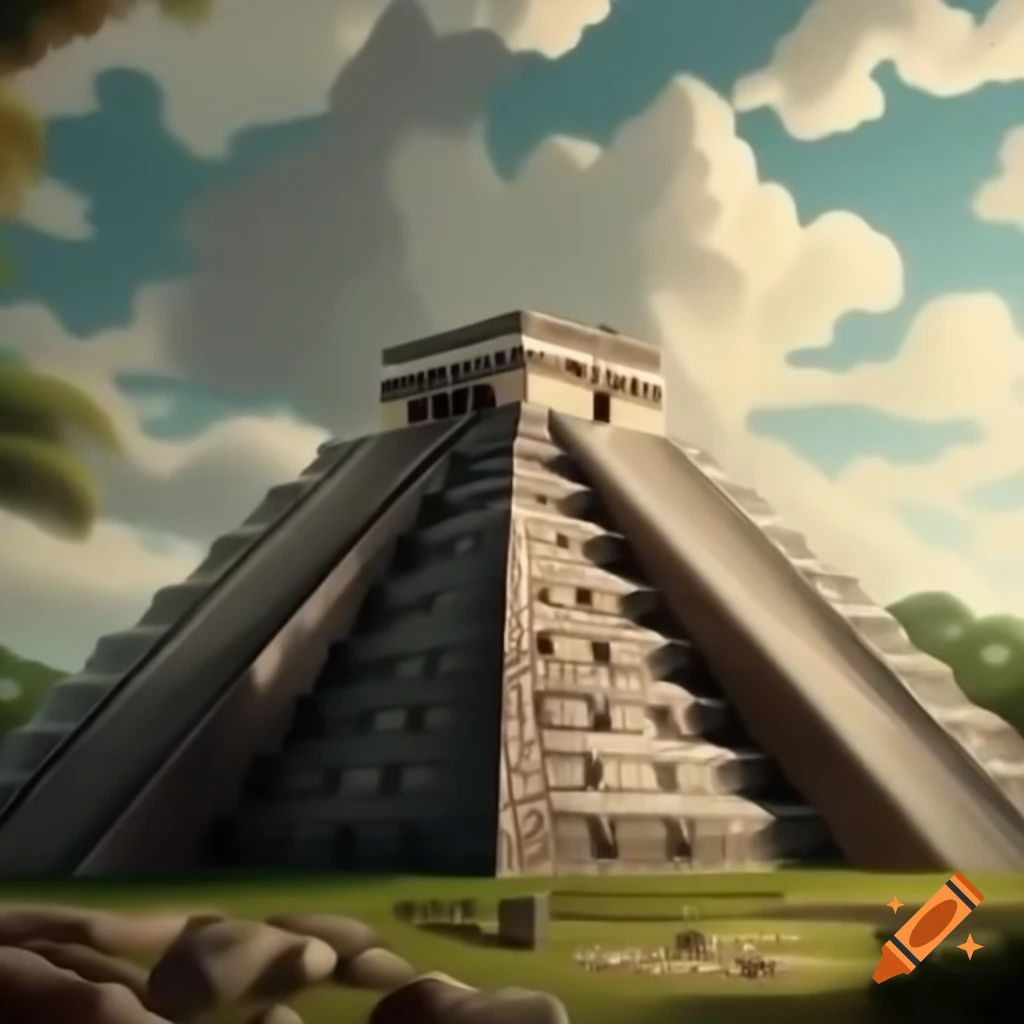 Mayan pyramid structure