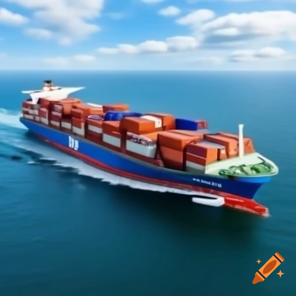 Container ship with 'Ocudi' written on the side