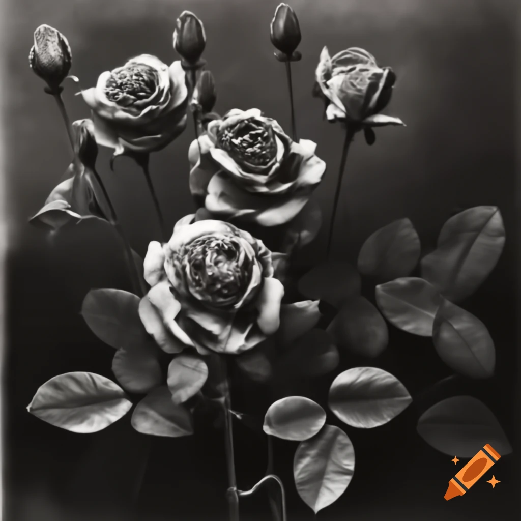 Engraving of 'Parade of Roses' by Gustave Dore and Hans Bellmer in high resolution