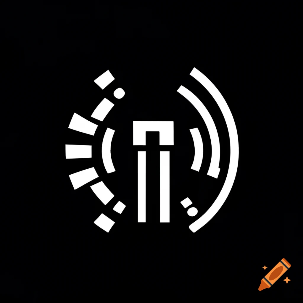 Logo design for Twister radio station in black and white