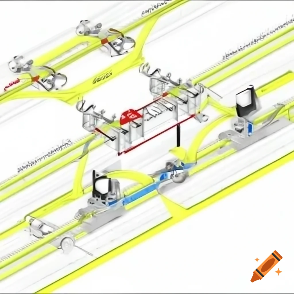 Schematic diagram of railway track system converting waste heat to hydrogen energy with TEGs