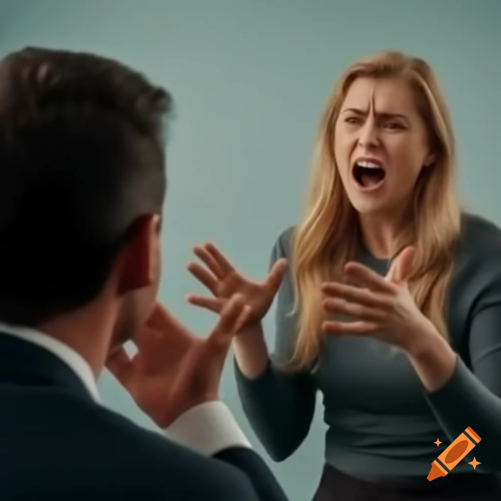 Confrontation between man and woman
