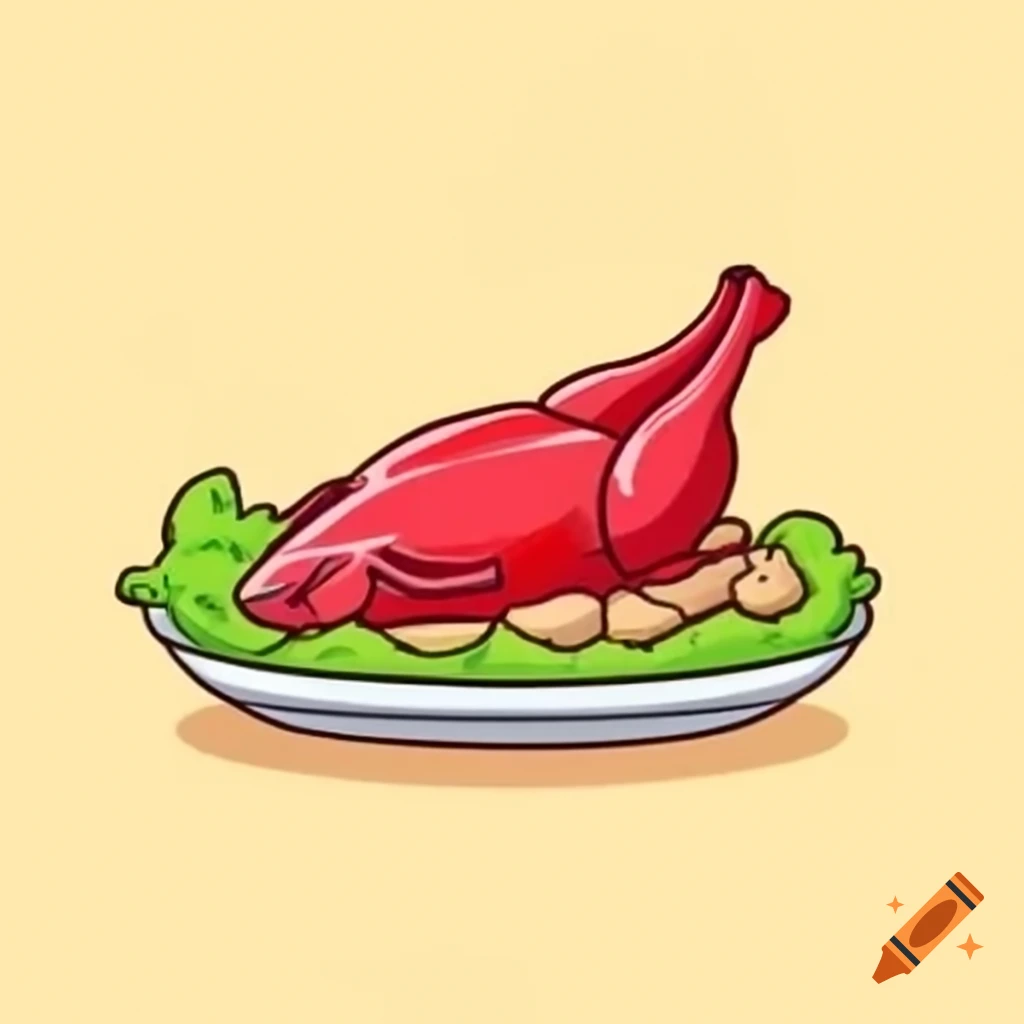 Cooked food item on a plate