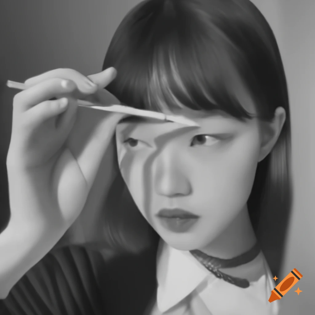 Woman holding pencil and paper
