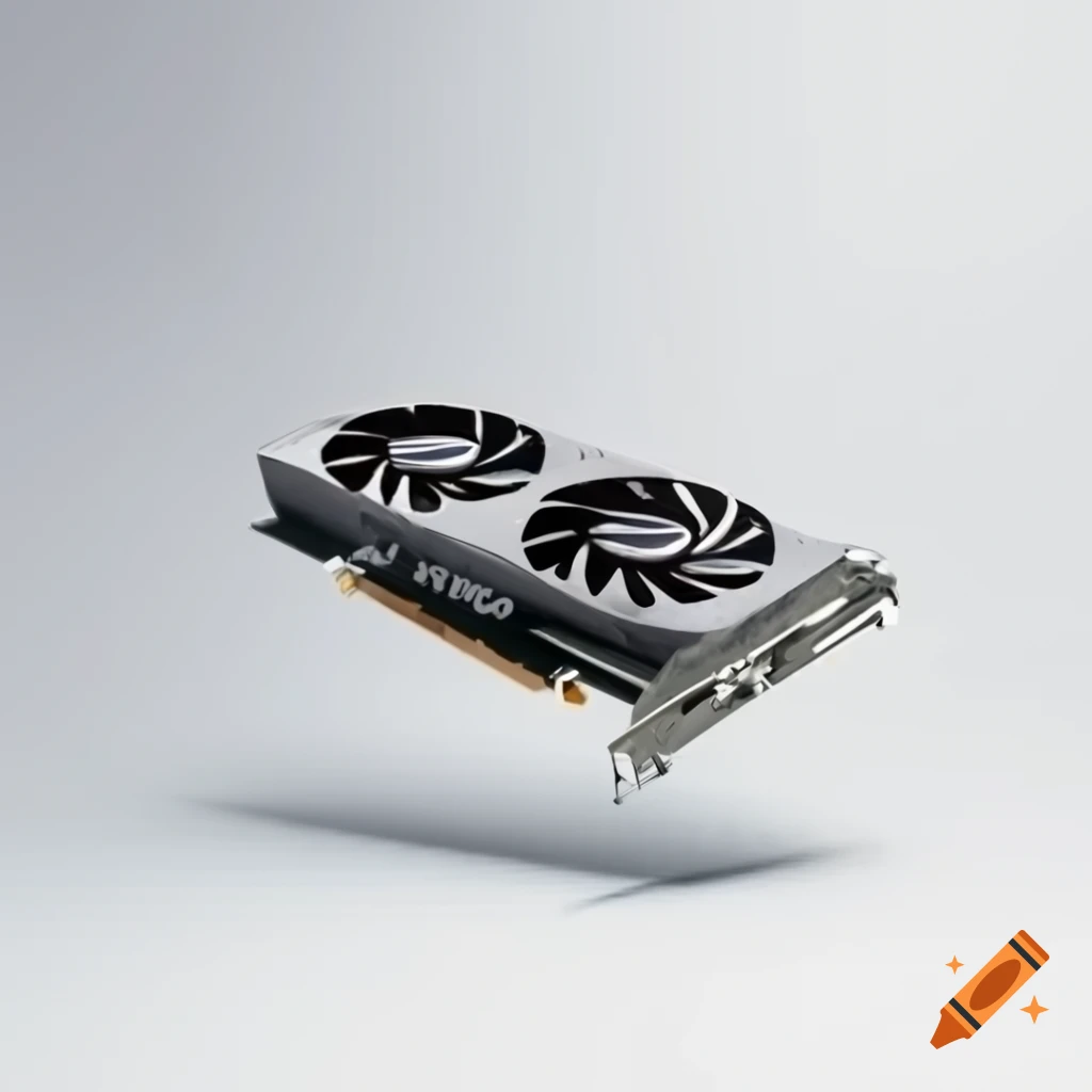 Sleek modern graphics card on neutral background showcasing components ...