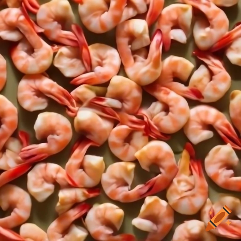 Small pile of prawns as pizza topping