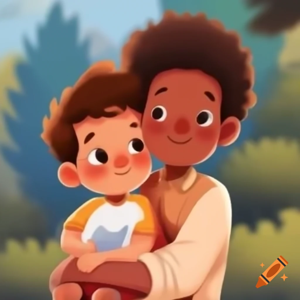 Parent interacting with child showing attachment bond