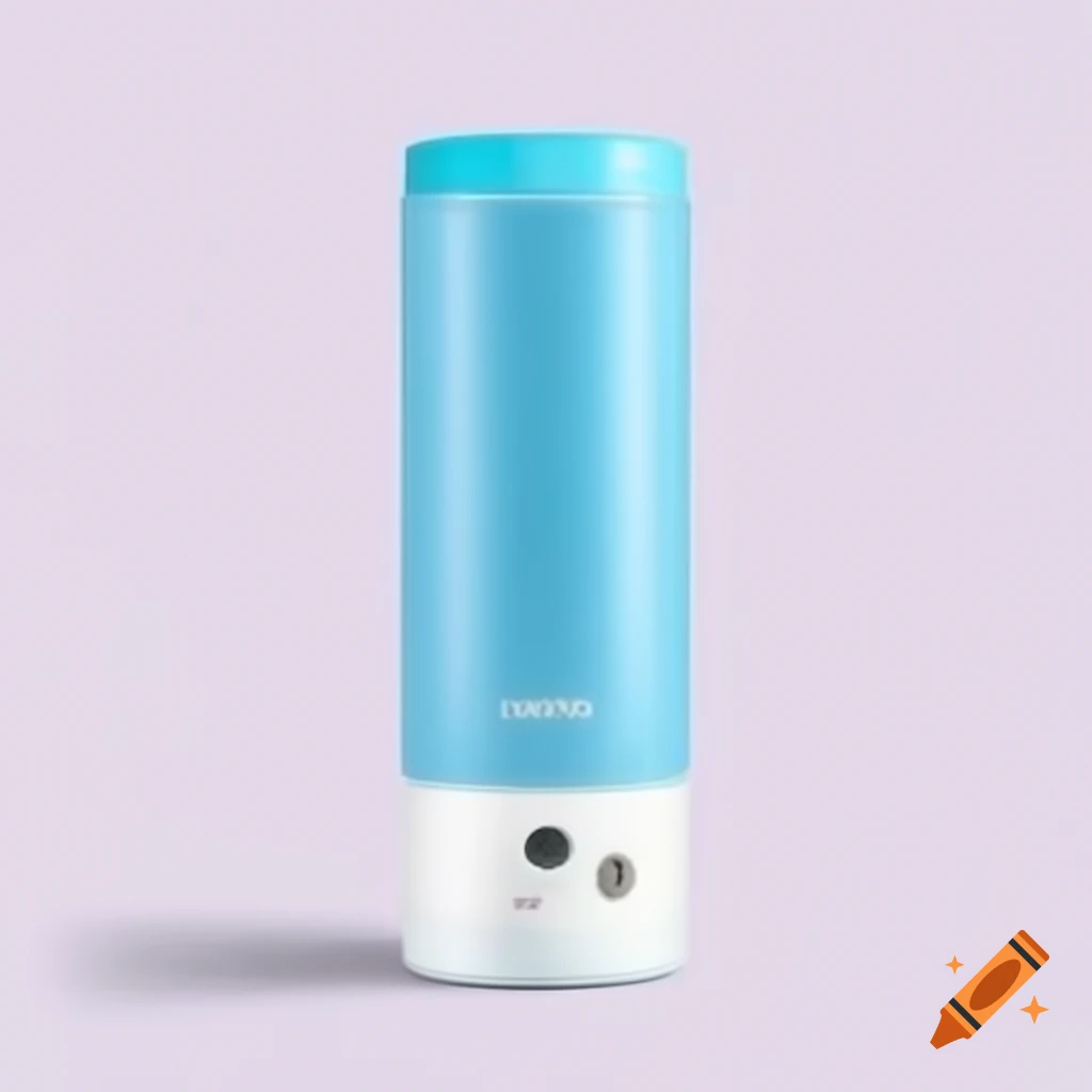 Light blue small water filter with touch screen