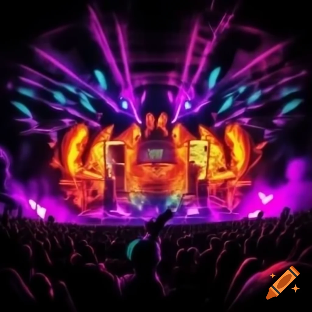 vibrant-concert-poster-for-hair-metal-heaven-featuring-neon-colors-and