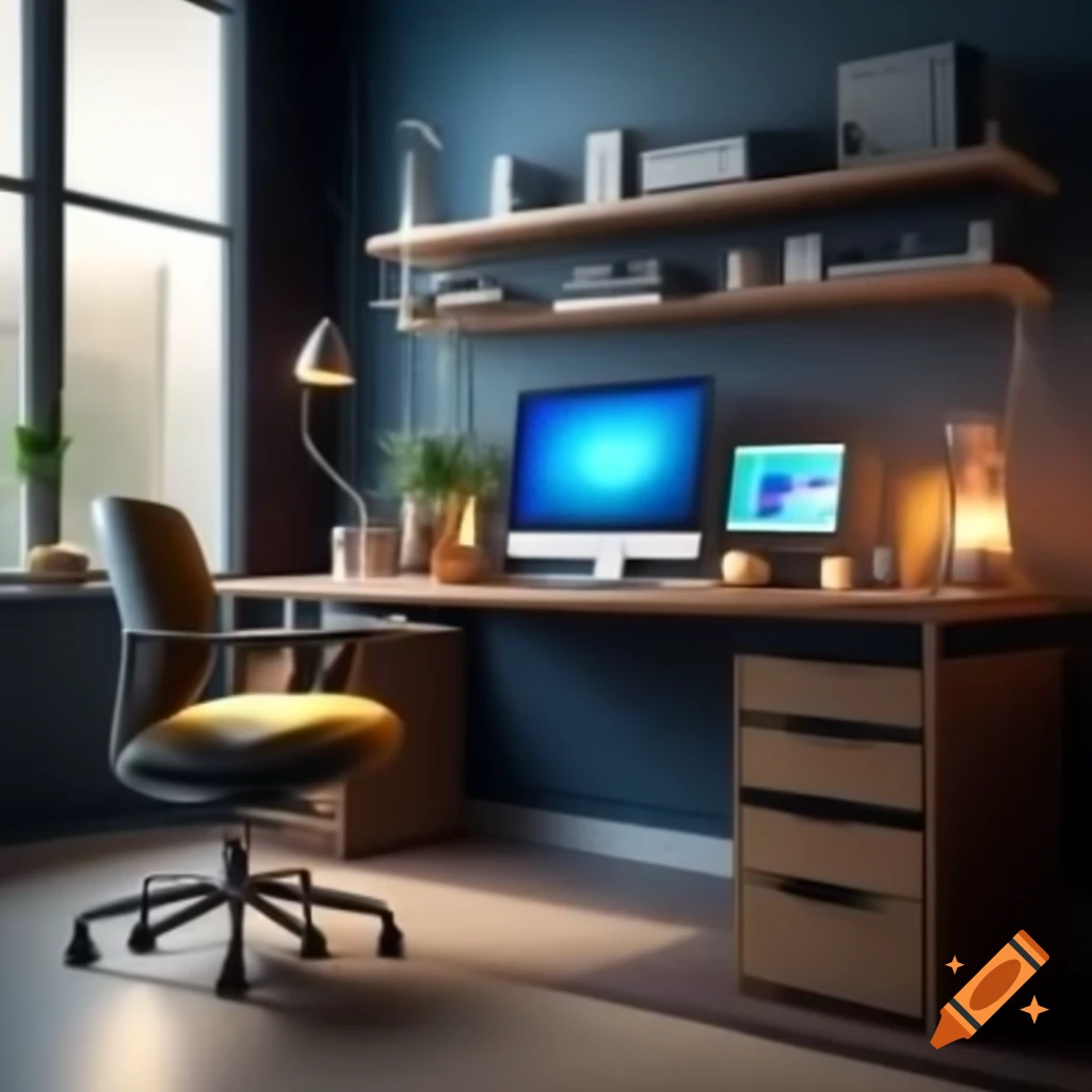 Modern minimalist cryptocurrency trading desk with floating screens  displaying Bitcoin and Ethereum charts on Craiyon