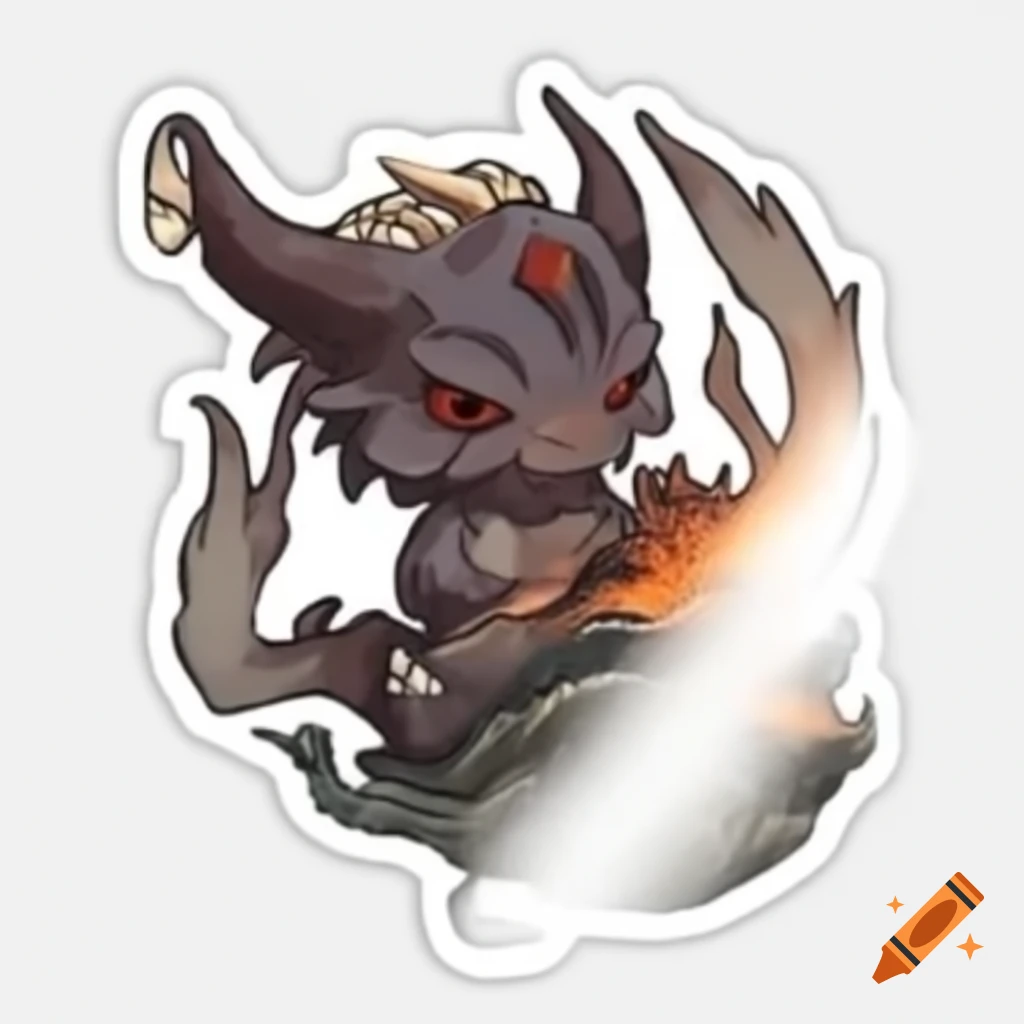 Monster hunter themed sticker design