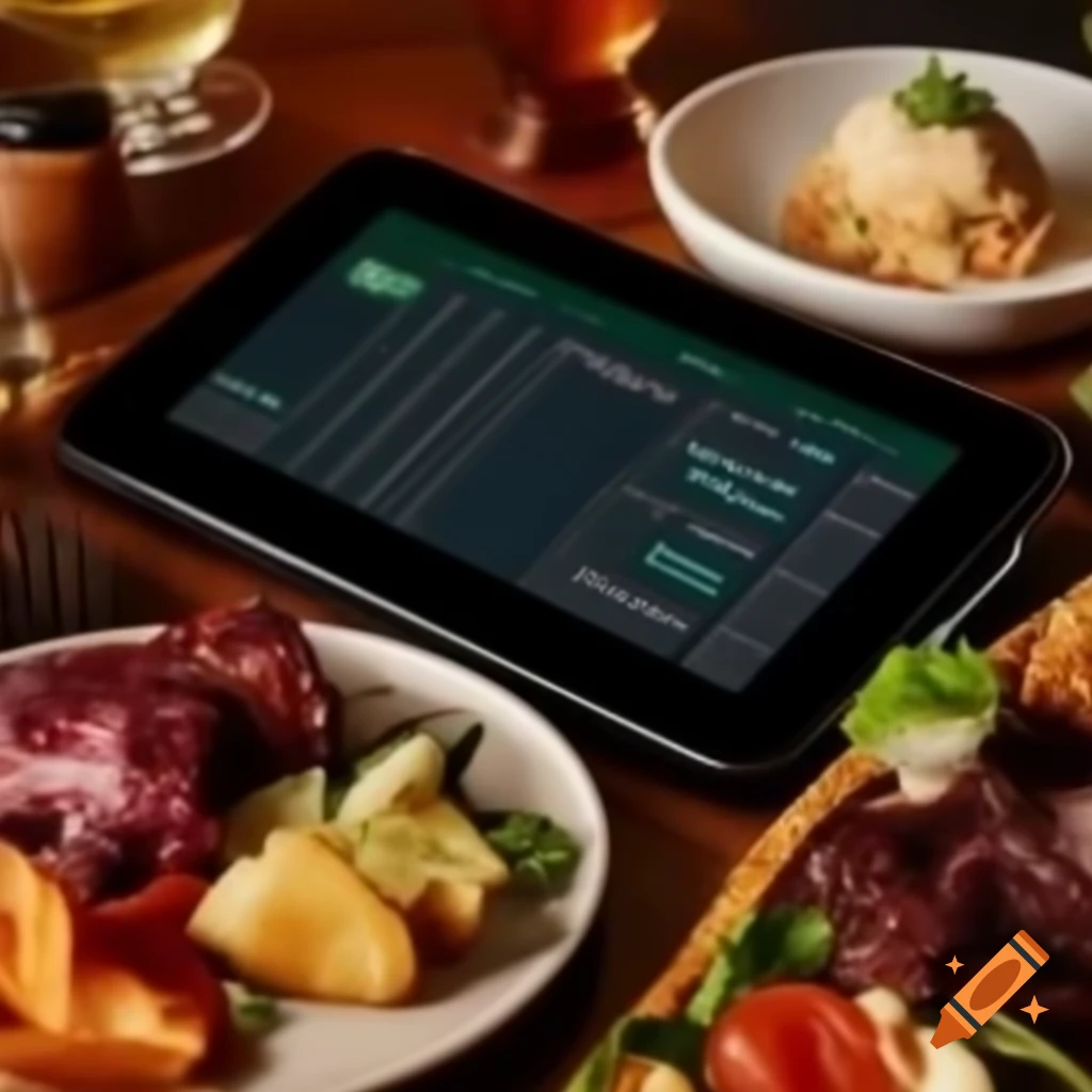 Digital menu showcasing a variety of delectable dishes