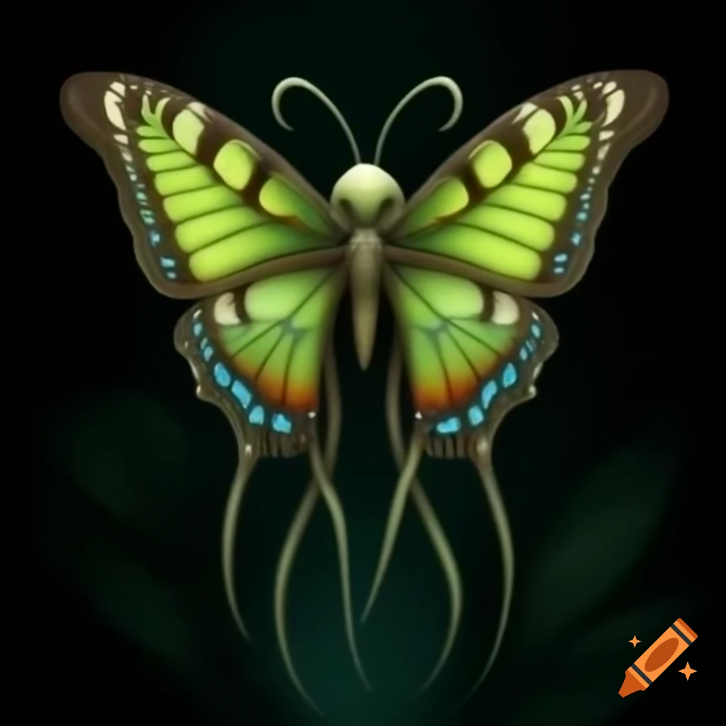 Unique alien butterfly design