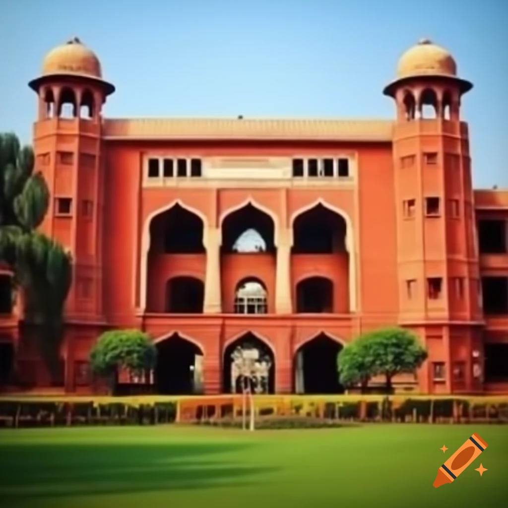 Indian college building with architectural design