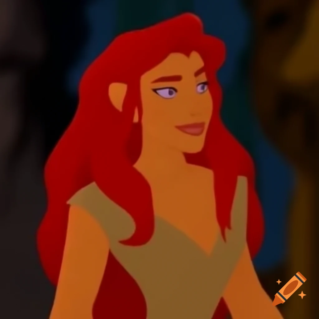 Animated depiction of a female lion, queen of the pride