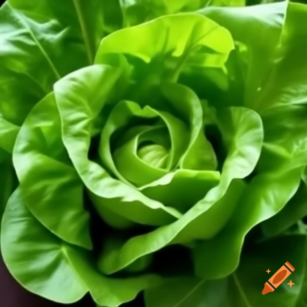 Fresh lettuce leaves