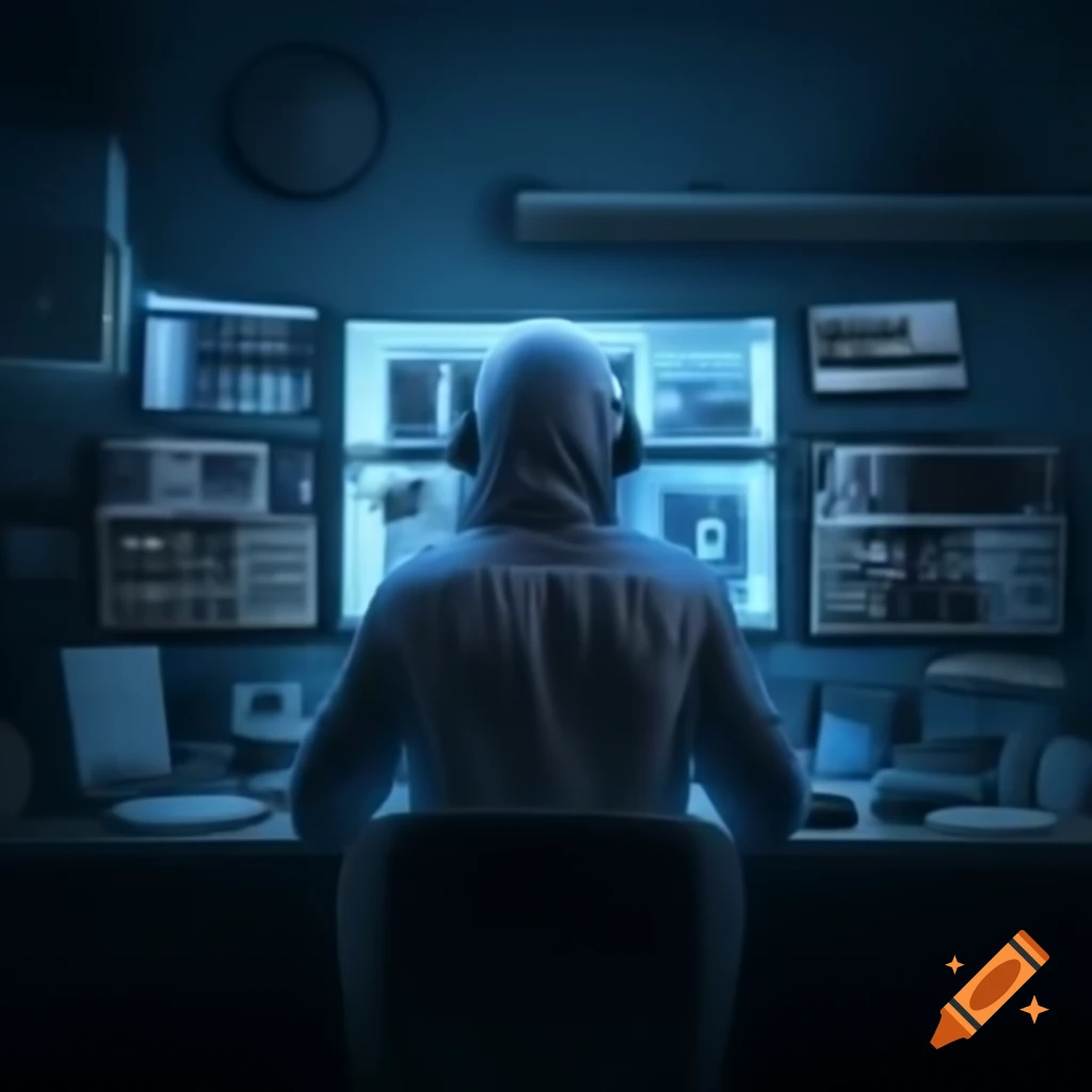 Person engaging in a challenging task