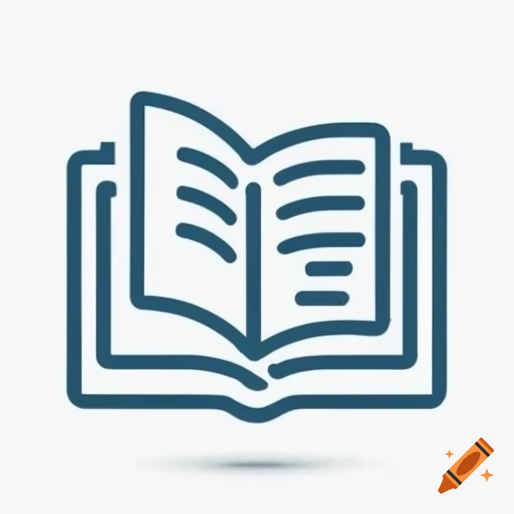 Icon of an open book for mobile app