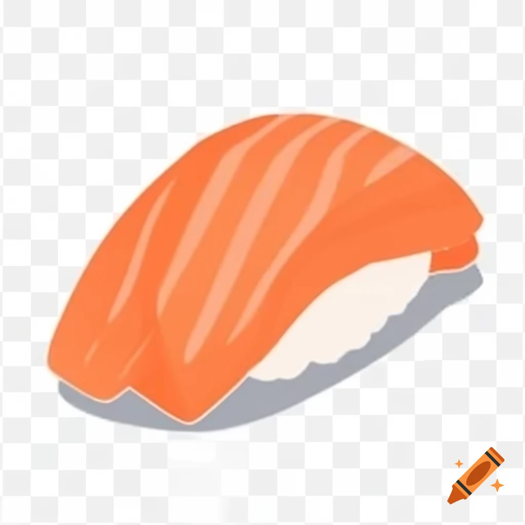 Delicious salmon sushi on a plate