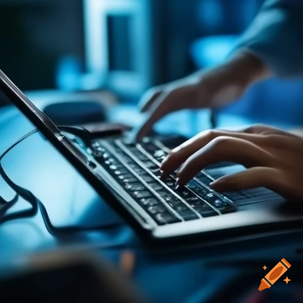 Mobile computer repair service illustration