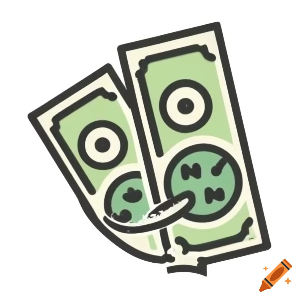 Money left as a tip on a table