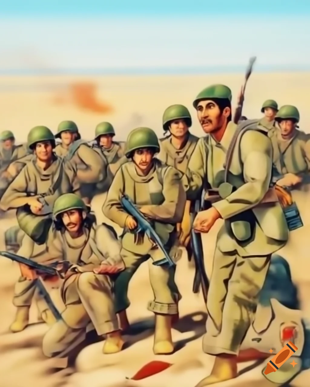 Iranian army during 1982 conflict