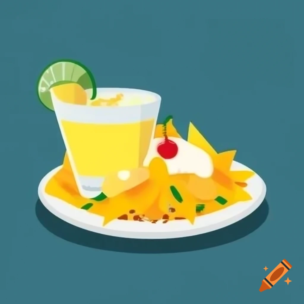 Margaritas and nachos served together