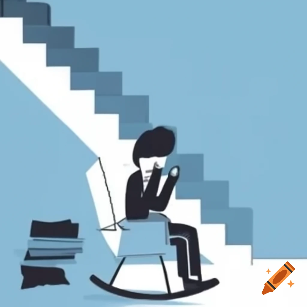 Person in wheelchair in front of stairs