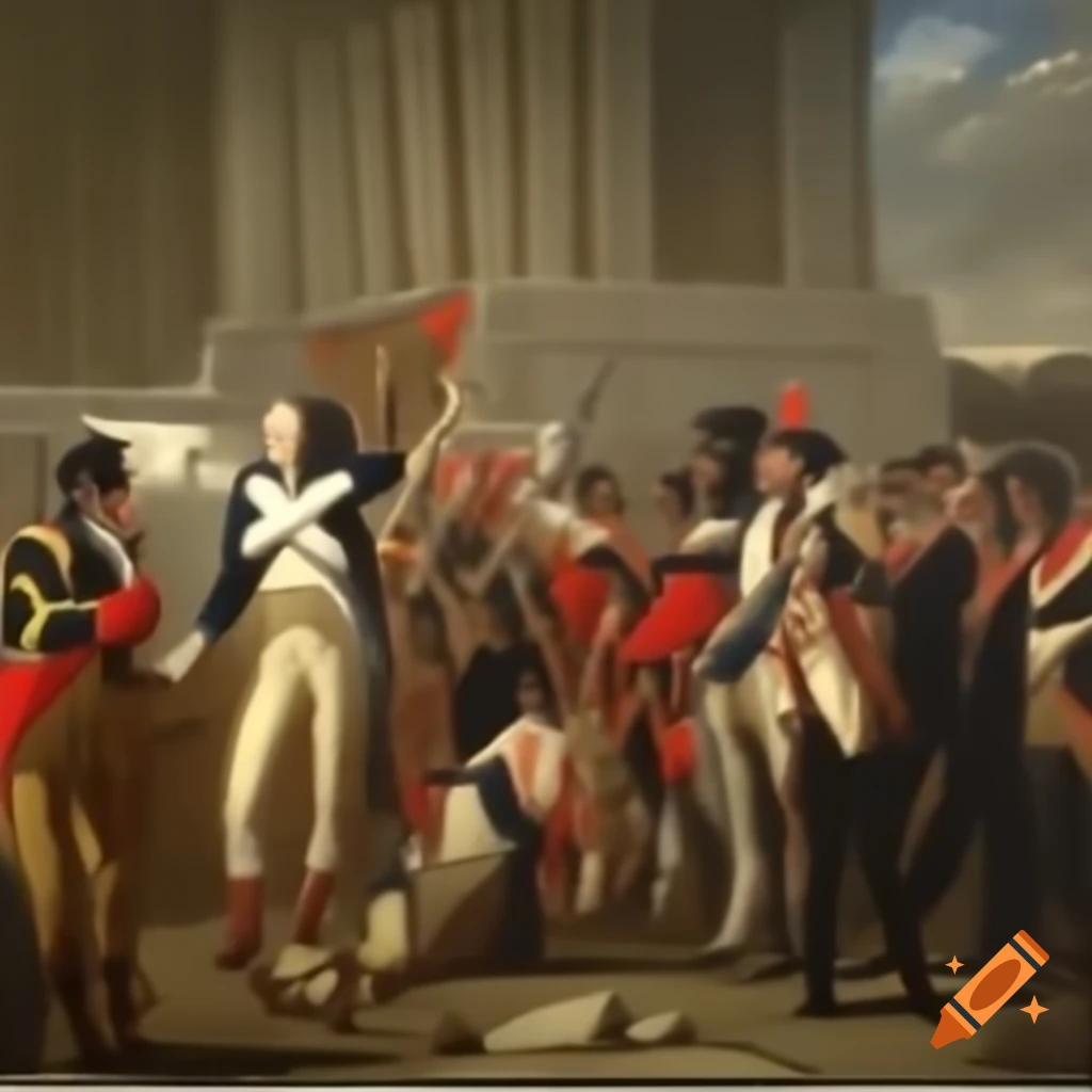 Historical depiction of the French Revolution on Craiyon