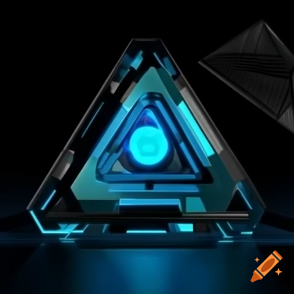 Futuristic solar-powered power bank with transforming triangular design
