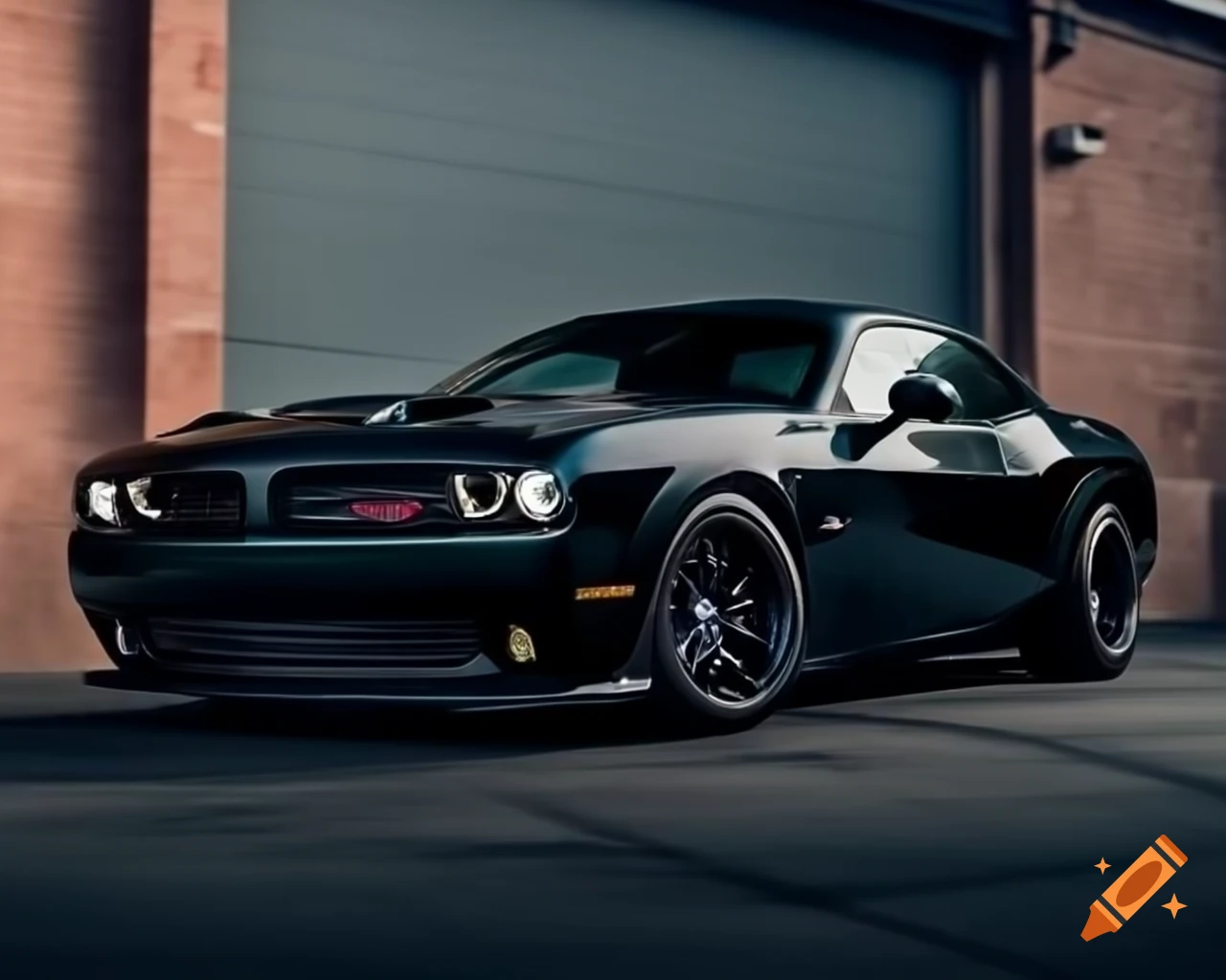 Concept combination of Hellcat Challenger and BMW M5 Competition