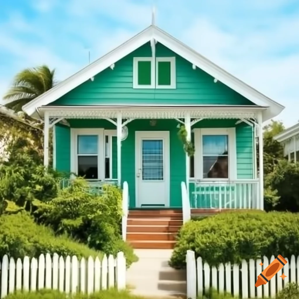 Charming green beach town bungalow