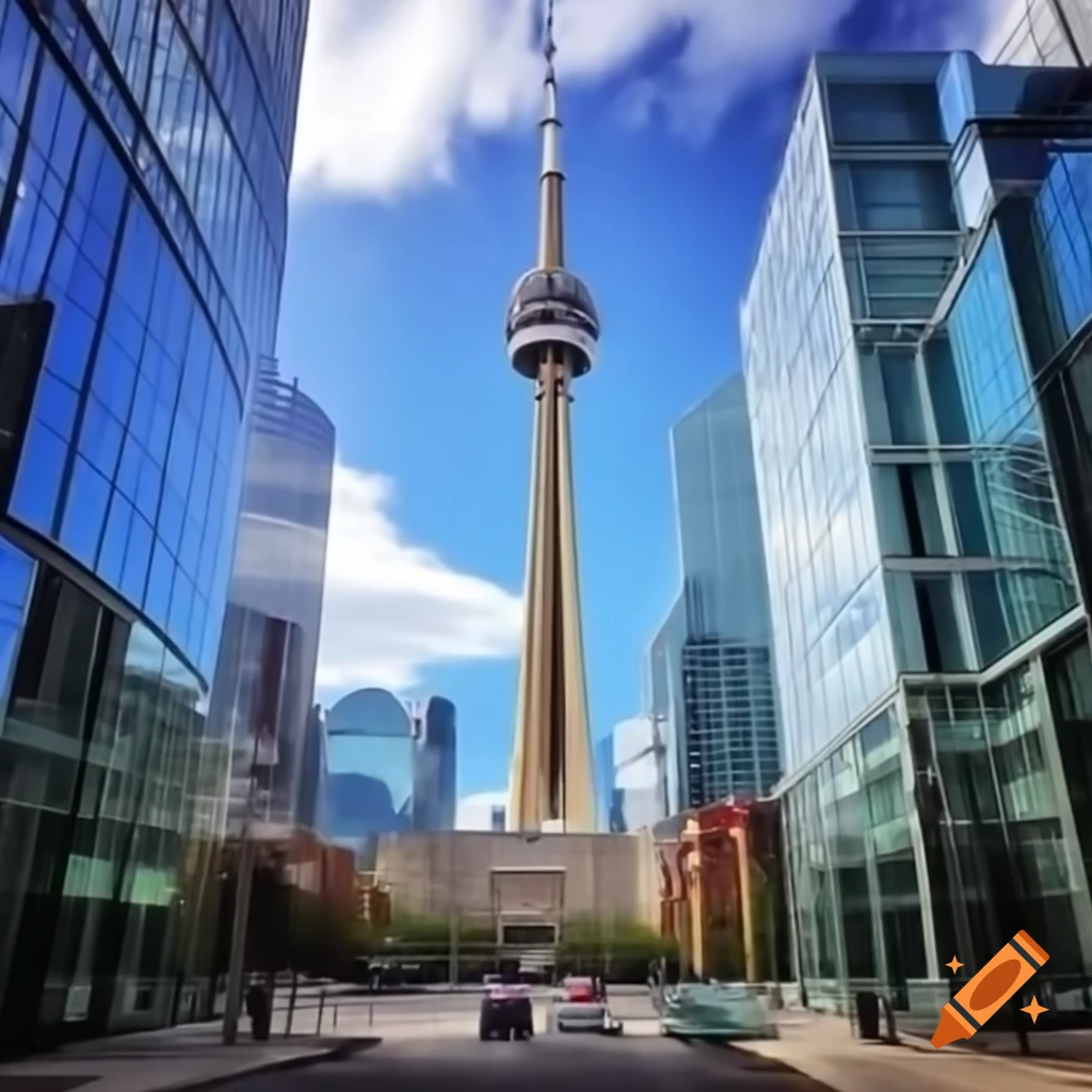 PRESTO card overlaying Toronto skyline with CN Tower