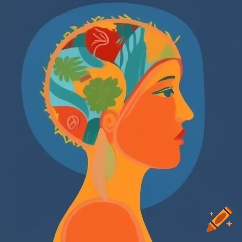 Illustration of Greek psi symbol representing diverse fields of psychology