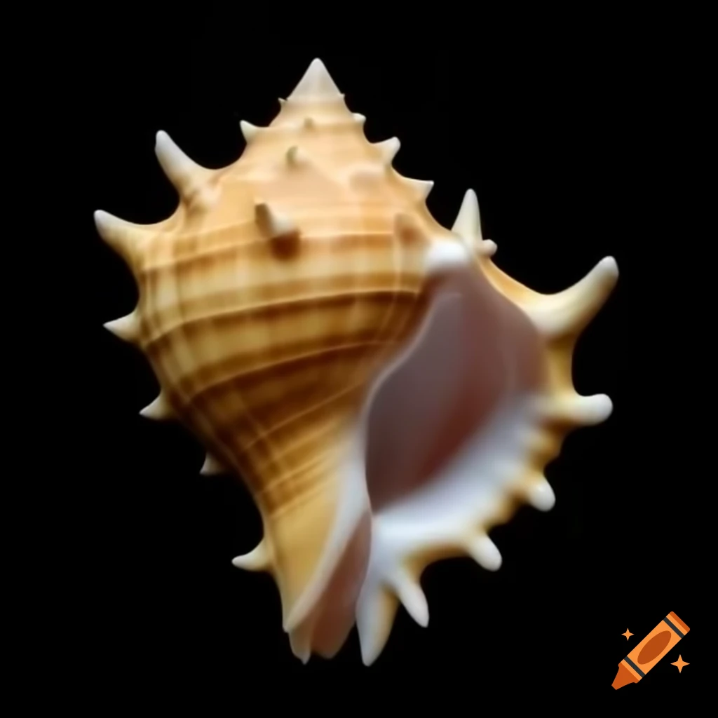 Auspicious shankh, a sacred conch shell used in rituals on Craiyon