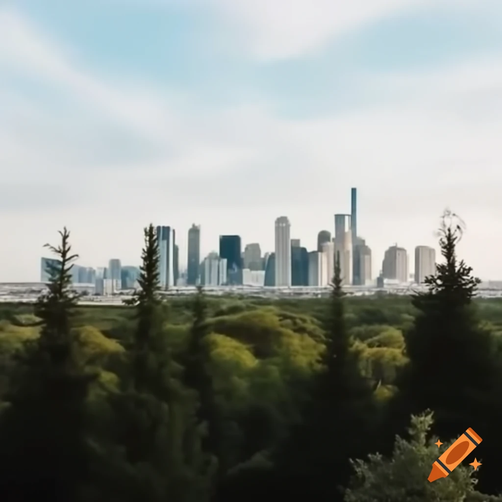 Paris city skyline featuring iconic structures