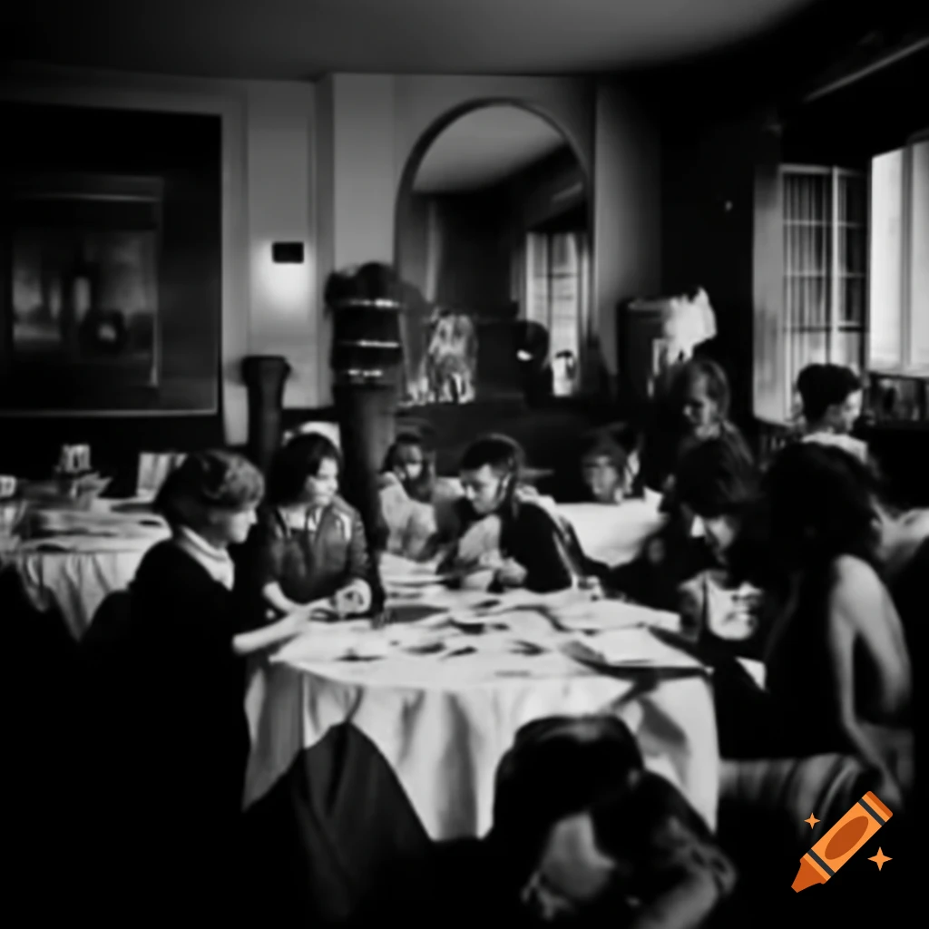 People dining in an Italian restaurant