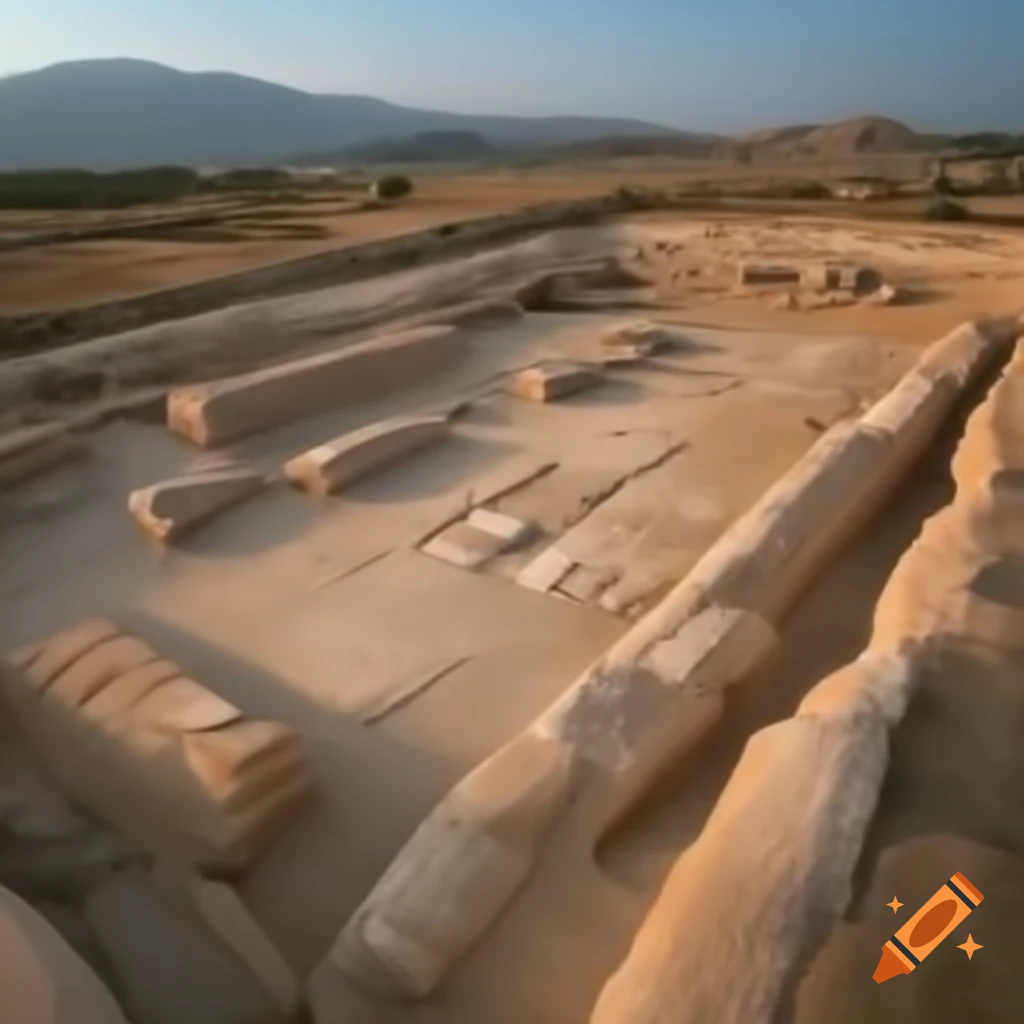 Archaeological site located within a university setting