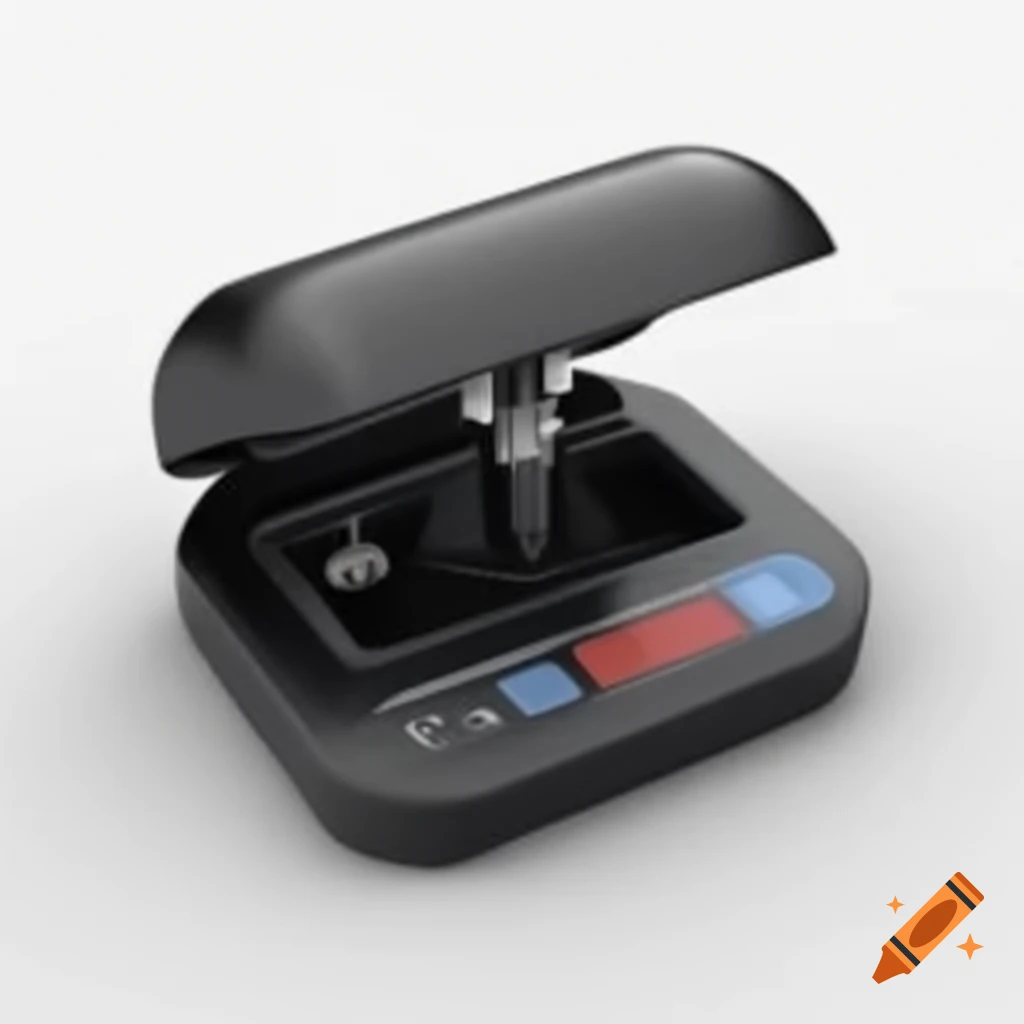 AI-powered portable device with sleek design, touch screen, and keypad