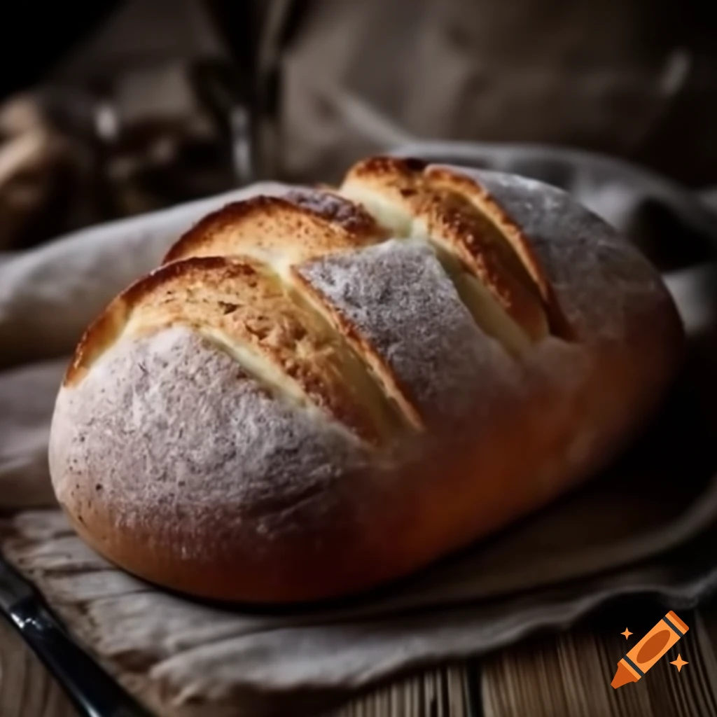Freshly baked bread with chorizo