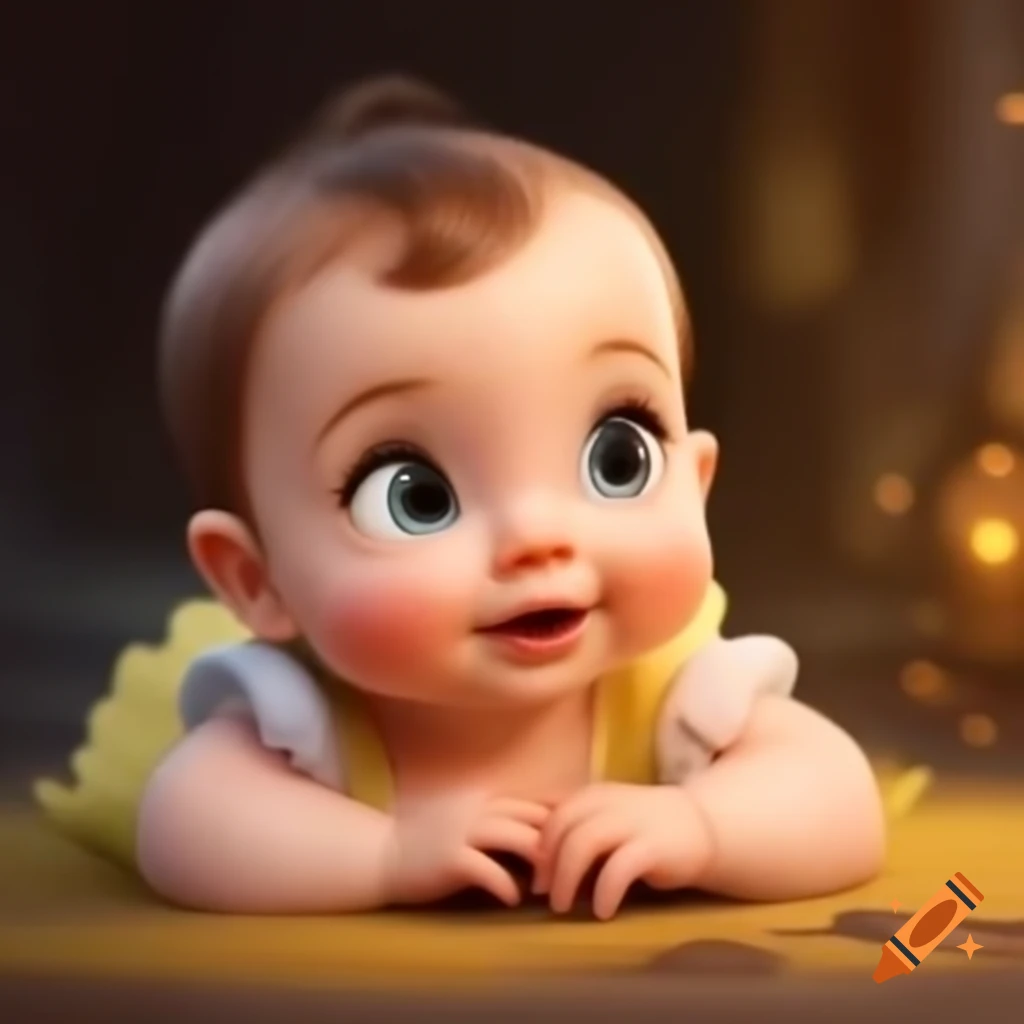 Baby from Cinderella character illustration