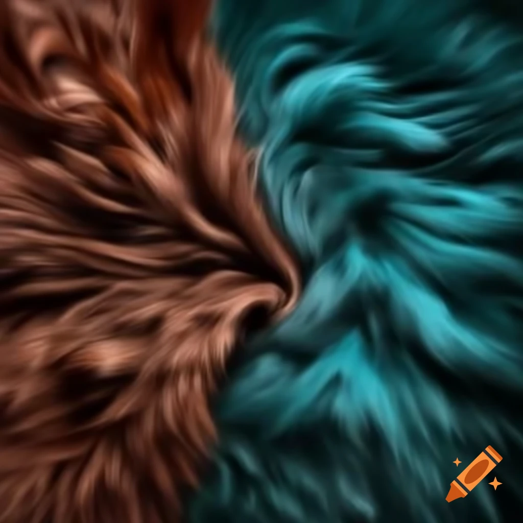 Ornate copper and aquamarine Steampunk fur rug design on Craiyon