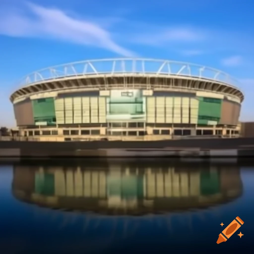 Dusseldorf Arena located in vibrant green European city