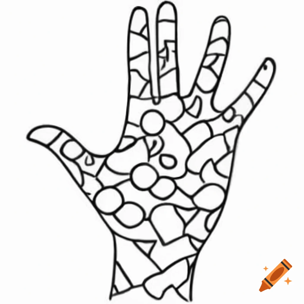 Hand coloring a coloring page