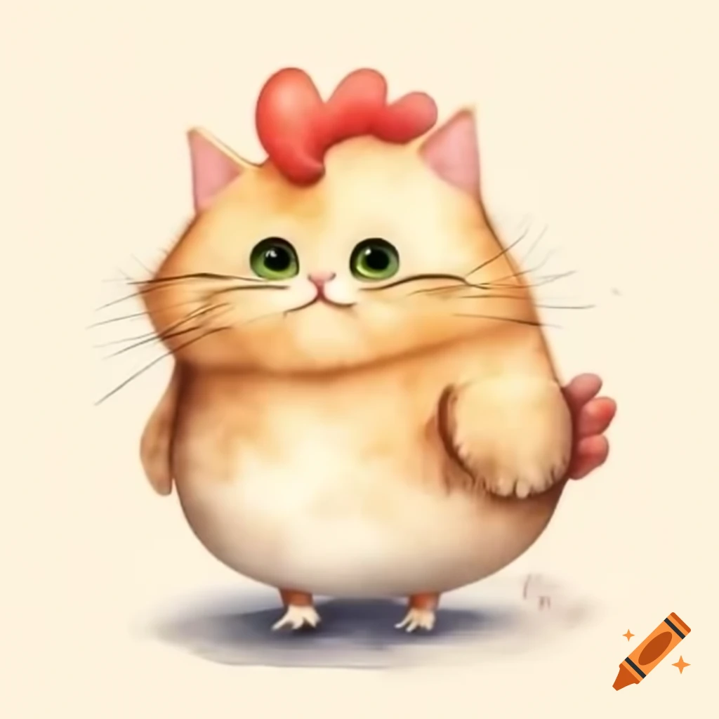 Cat wearing a disguise as a chicken